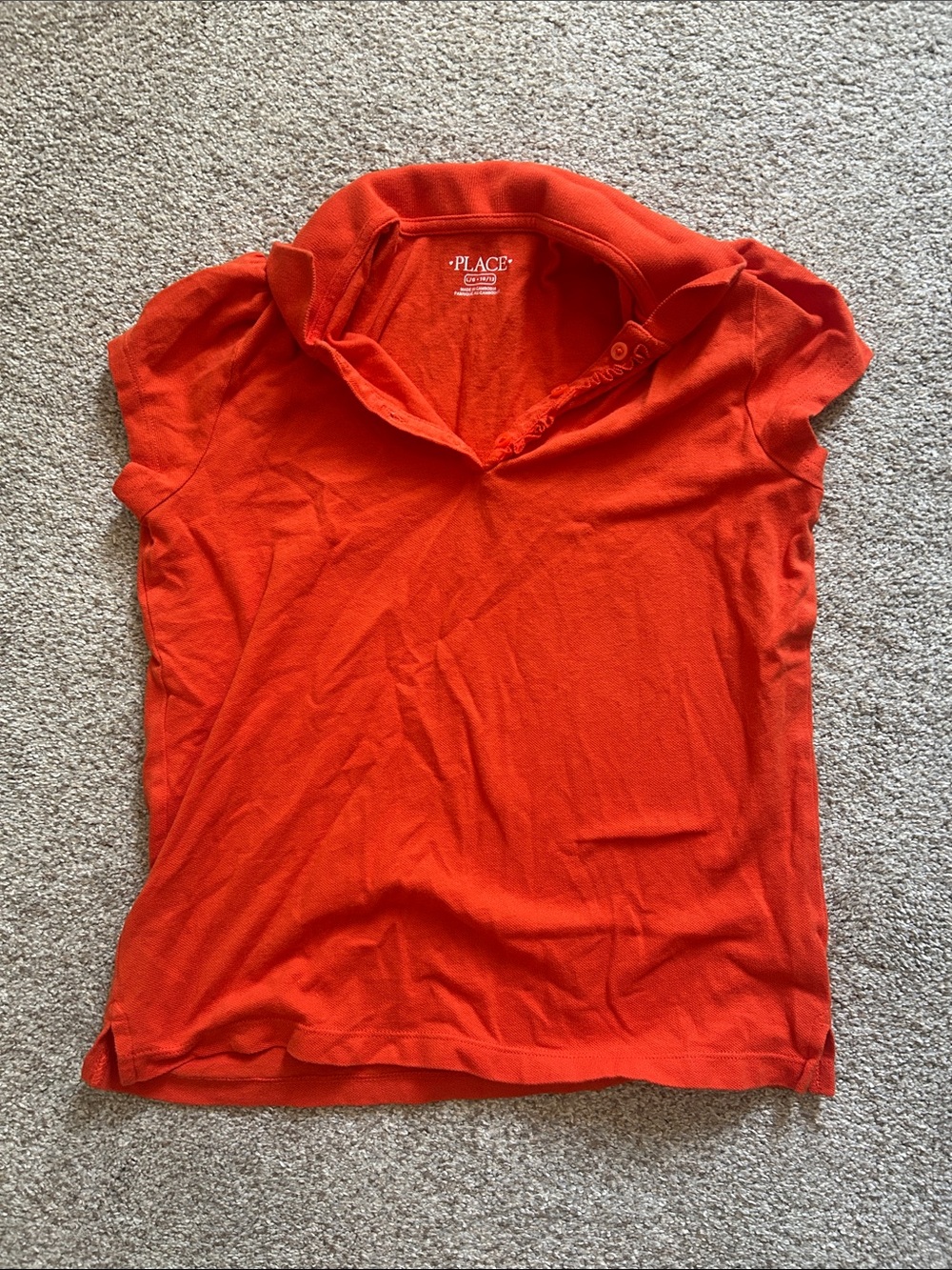 The Children's Place Bright Orange Polo Shirt